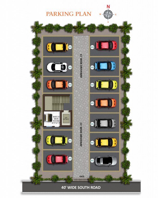  raj krishna Cluster Plan for Parking Plan