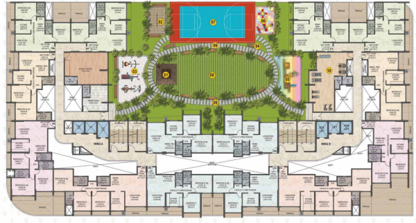  pridestone Wing A,B Cluster Plan For 2nd Floor