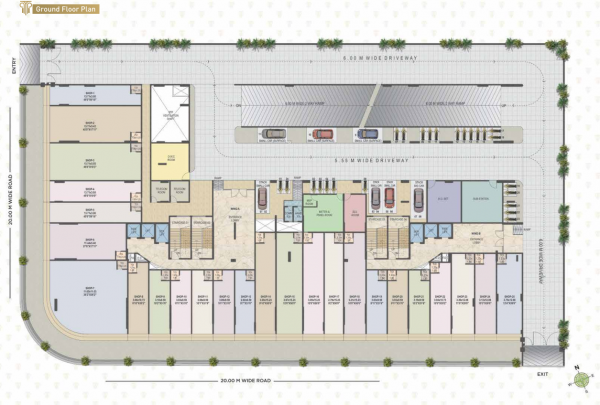  pridestone Wing A,B Cluster Plan For Ground Floor