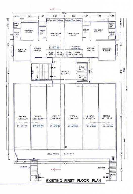 valentino phase 1 b1 & b2 B1 Cluster Plan for 1st Floor