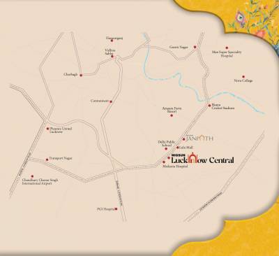 lucknow-central Location Plan