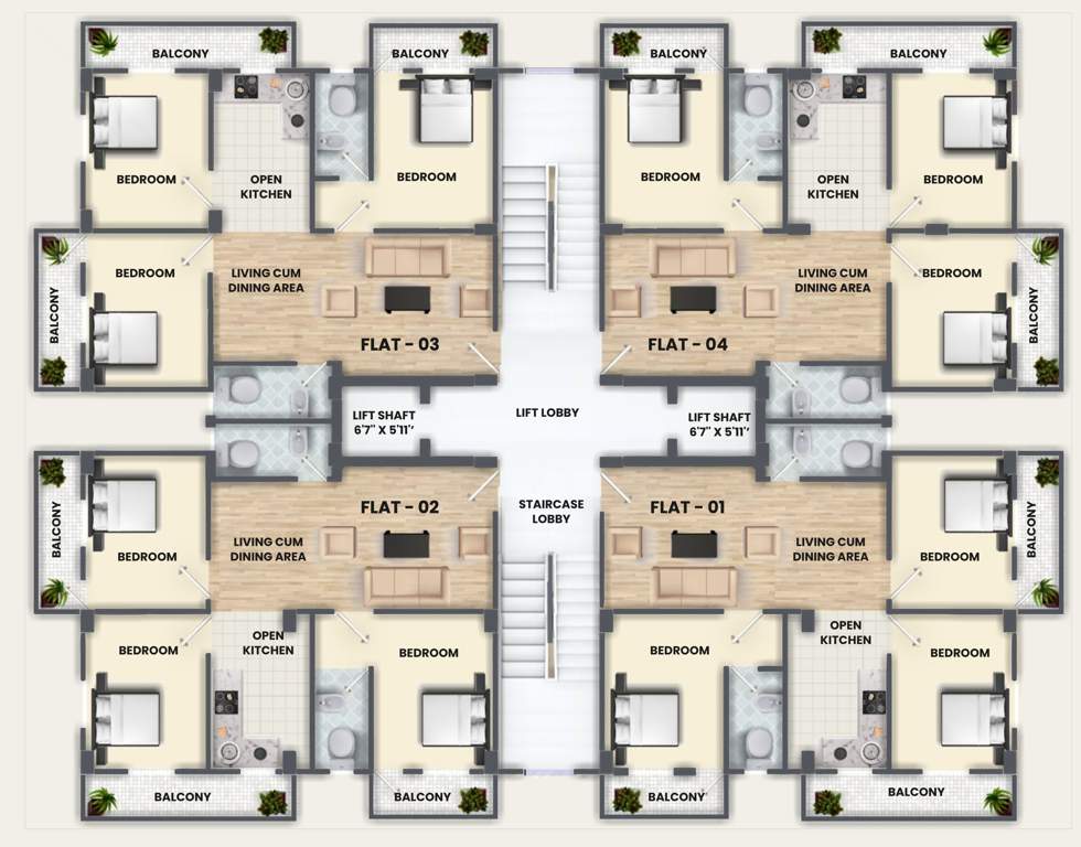  bmg arcade Bmg Arcade Cluster Plan from 2nd to 7th Floor