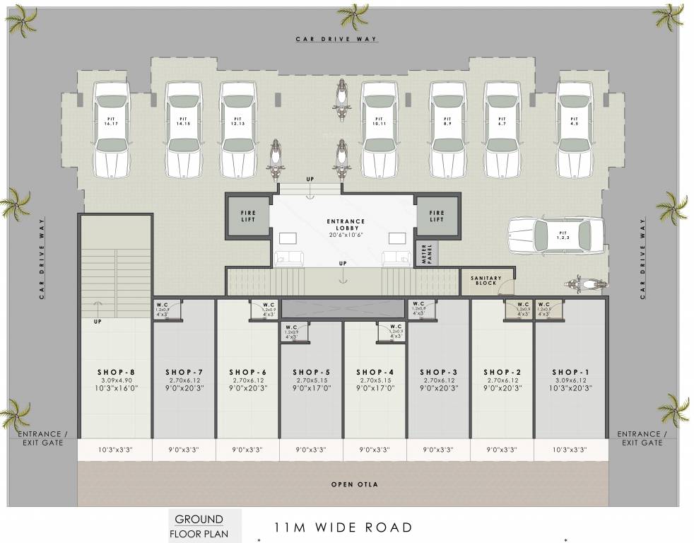  alankar Venkatesha Alankar Cluster Plan for Ground Floor