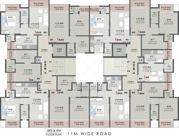  alankar Venkatesha Alankar Cluster Plan from 3rd to 4th Floor