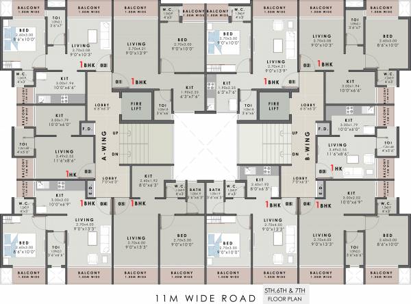 alankar Venkatesha Alankar Cluster Plan from 5th to 7th Floor