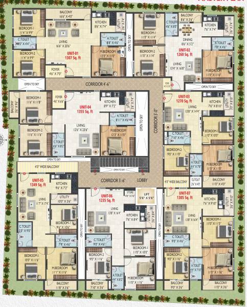  sree-vari-residency Sree Vari Residency Cluster Plan