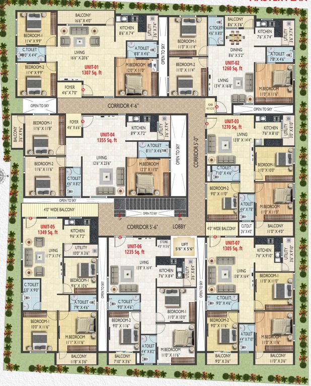  sree vari residency Sree Vari Residency Cluster Plan