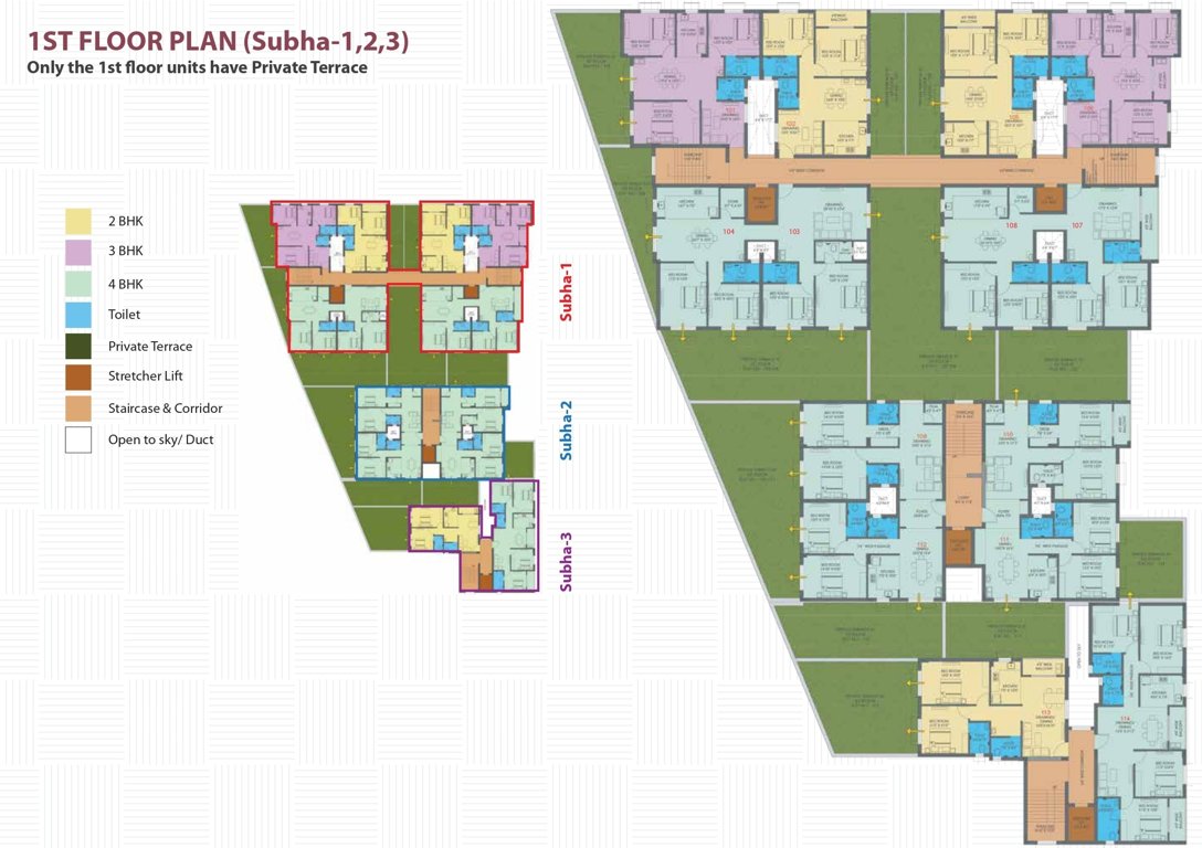  ratnam Ratnam Cluster Plan from 1st to 3rd Floor
