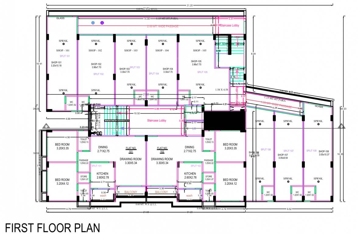  parijat pride A Cluster Plan for 1st Floor