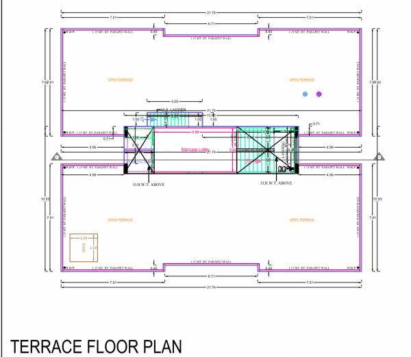  parijat-pride B Cluster Plan for terrace Floor