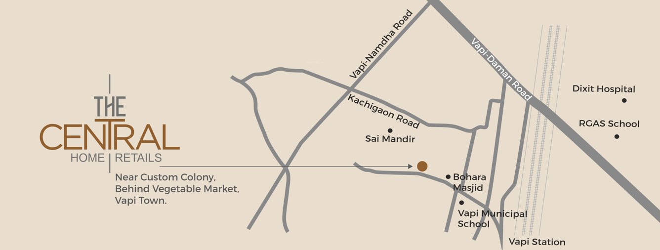  the central home & retails Location Plan