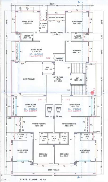  shree mukh heights Shree Mukh Heights Cluster Plan for 1st Floor