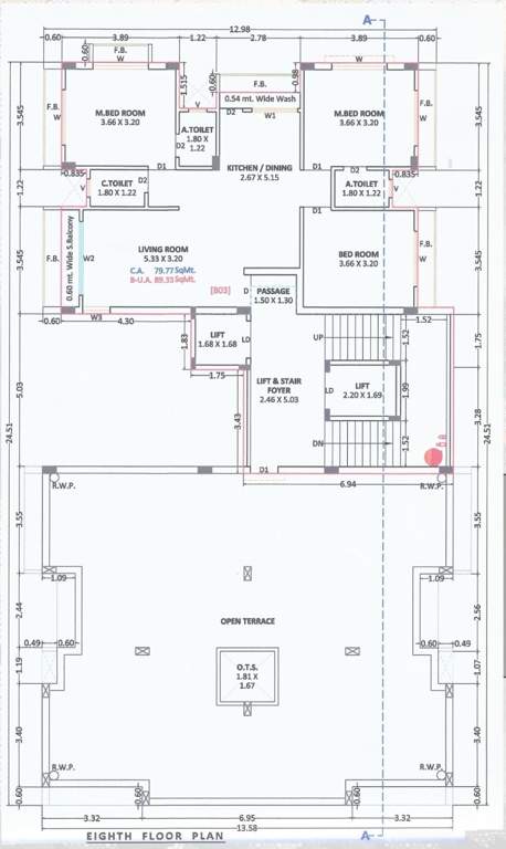  shree mukh heights Shree Mukh Heights Cluster Plan for 8th Floor