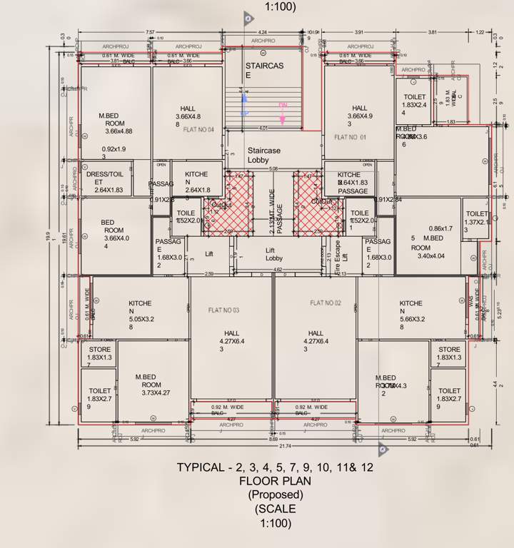 sky heaven Sky Heaven Block A Cluster Plan from 2nd to 12th Floor