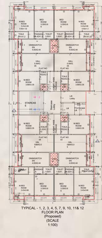  sky heaven Sky Heaven Block B Cluster Plan from 1st to 12th Floor