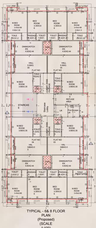  sky heaven Sky Heaven Block B Cluster Plan from 6th to 8th Floor