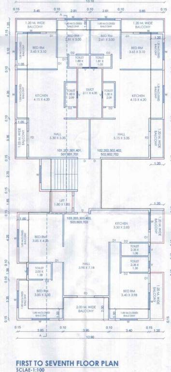  shree sai palace Layout Plan