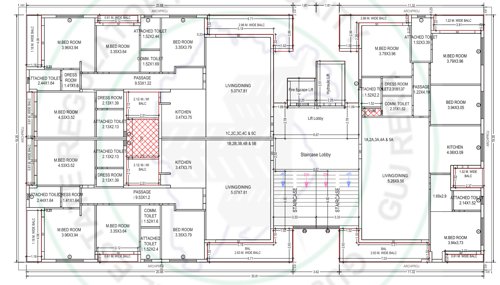 shree-arham-ajit-2 Tower A Cluster Plan from 1st to 5th Floor