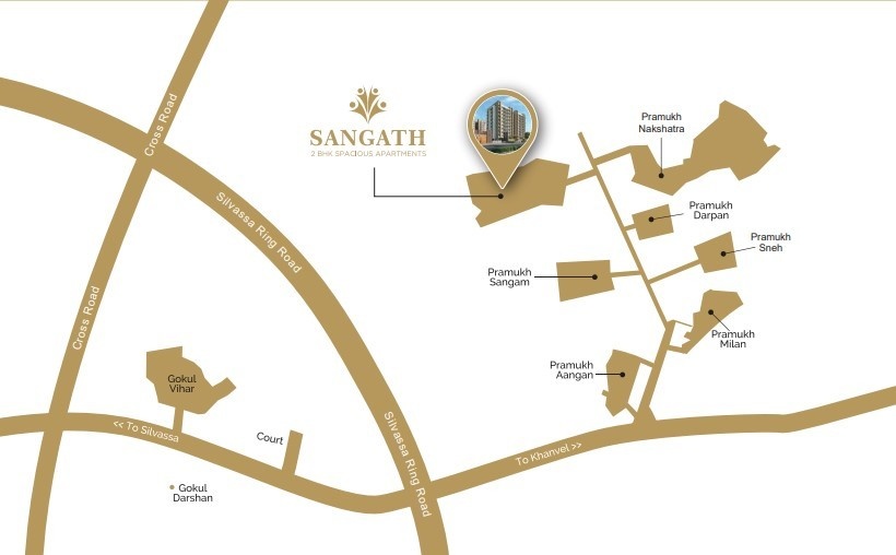 sangath Location Plan