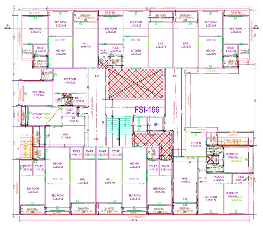  magnum aura Tower A Cluster Plan for 1st Floor