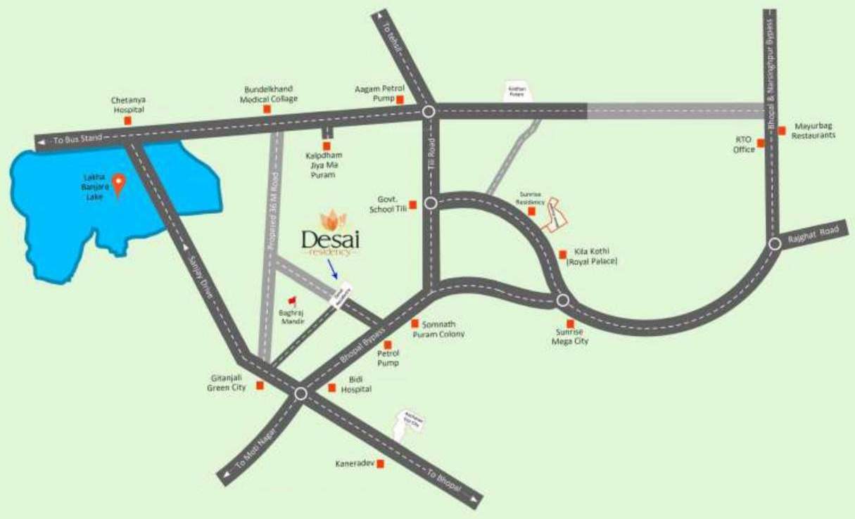  uday residency Location Plan