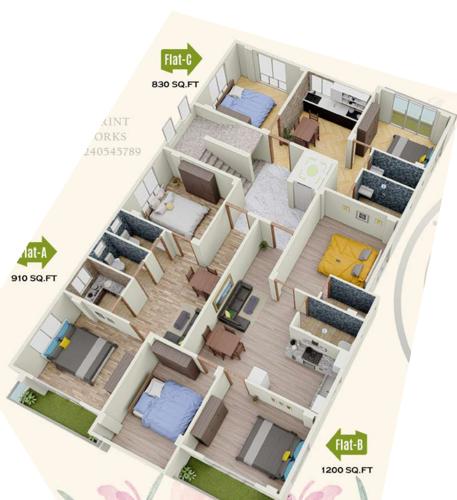  magnum Magnum Cluster Plan from 1st to 4th Floor
