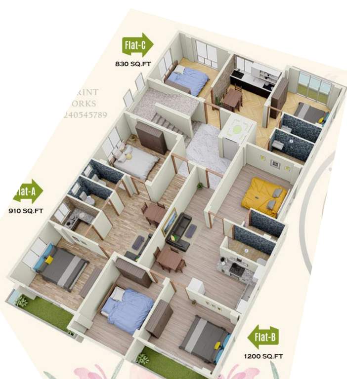  magnum Magnum Cluster Plan from 1st to 4th Floor