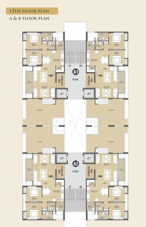  vivan A1 Cluster Plan for 13th Floor