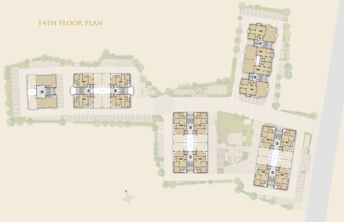  vivan E2 Cluster Plan for 14th Floor