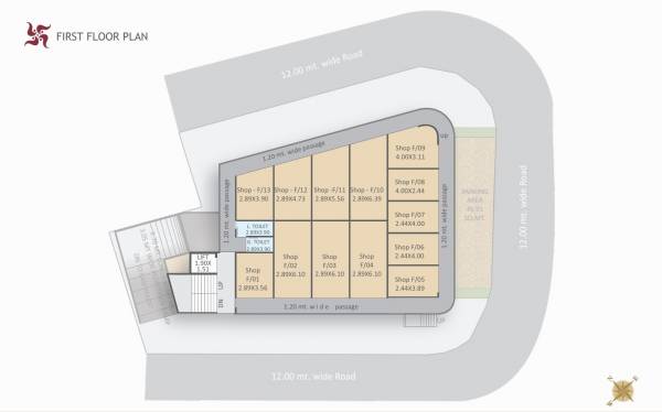  swastik-complex A Cluster Plan from ground to 1st Floor