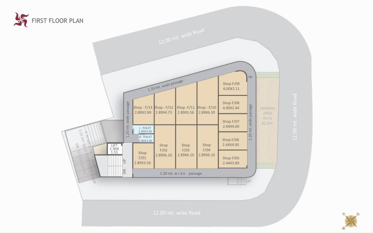  swastik complex A Cluster Plan from ground to 1st Floor