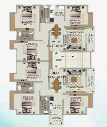 Lakhi Niwas Cluster Plan from 1st to 2nd Floor lakhi-niwas Lakhi Niwas Cluster Plan from 1st to 2nd Floor
