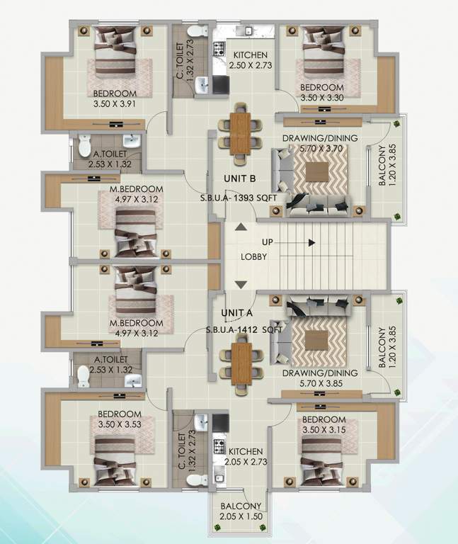  lakhi niwas Lakhi Niwas Cluster Plan from 1st to 2nd Floor
