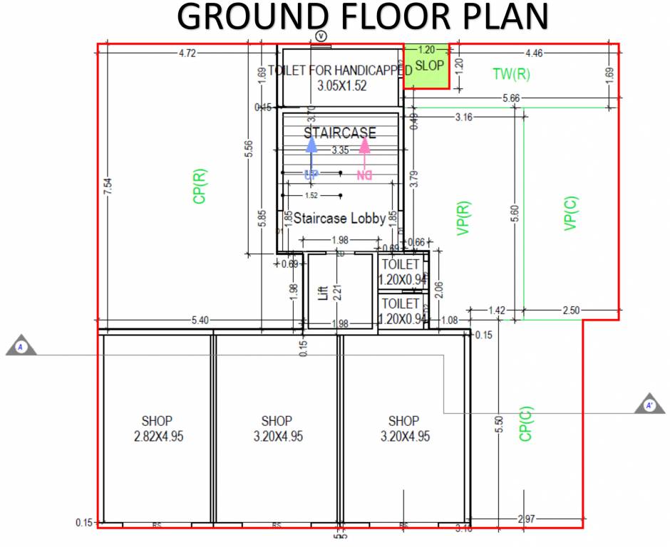  royal palace Tower A Cluster Plan for ground Floor