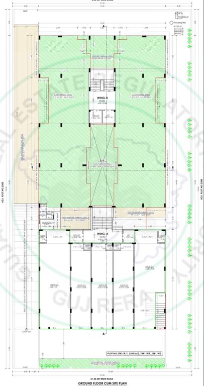  krishna enclave Tower A, B Cluster Plan for ground Floor