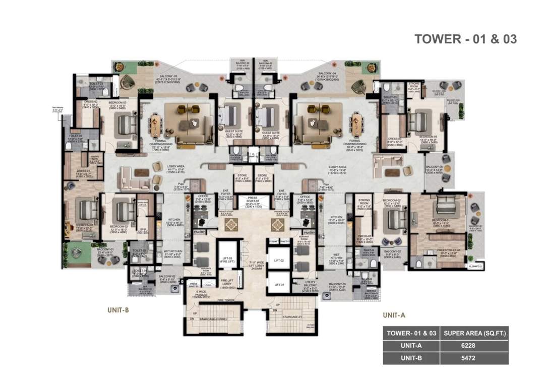 the cambium The Cambium Tower 1 Cluster Plan from 1st to 32th Floor