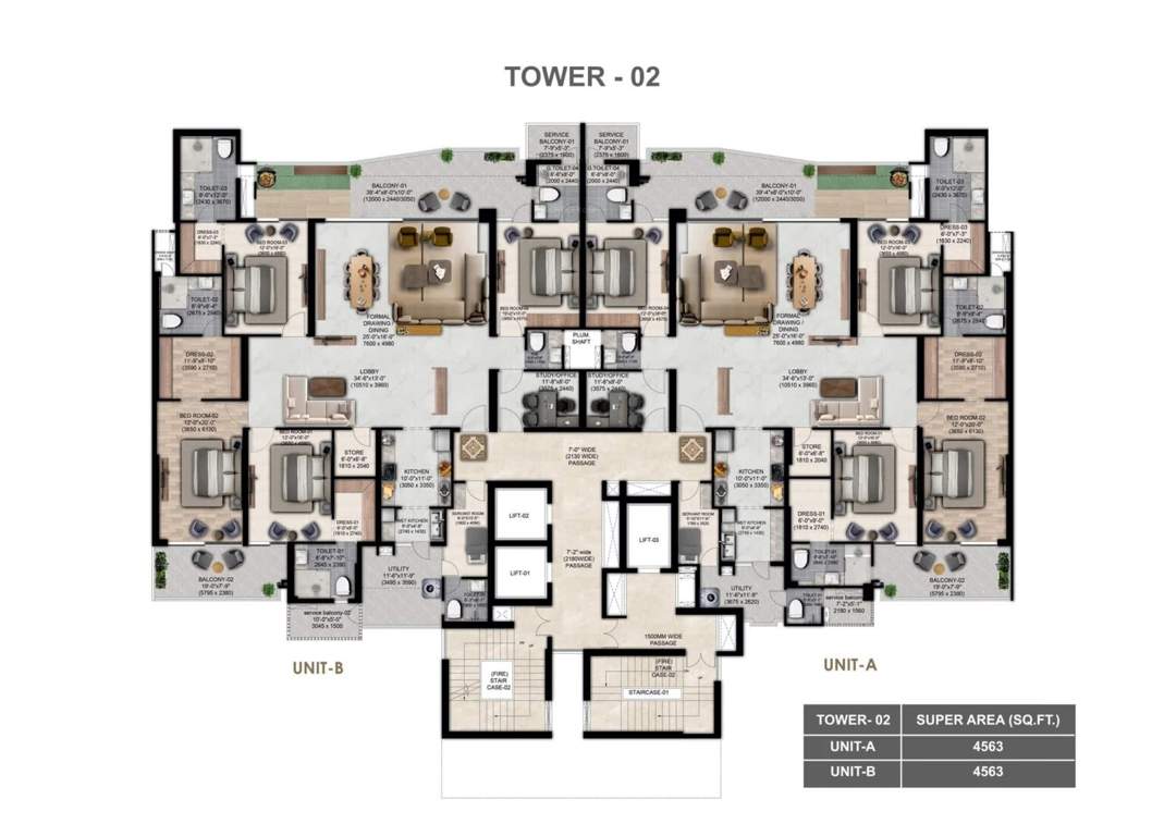the cambium The Cambium Tower 2 Cluster Plan from 1st to 32th Floor