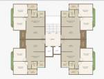  vande-mataram Tower E, F, G, H & I Cluster Plan from 2nd to 14th Floor