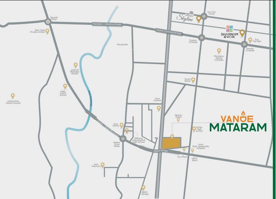  vande mataram Location Plan