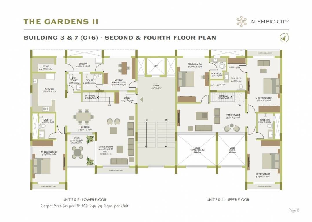  the gardens ii Building 3 Cluster Plan 2nd, 4th Floor
