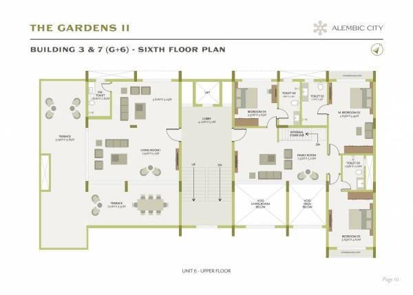  the-gardens-ii Building 3 Cluster Plan 6th Floor