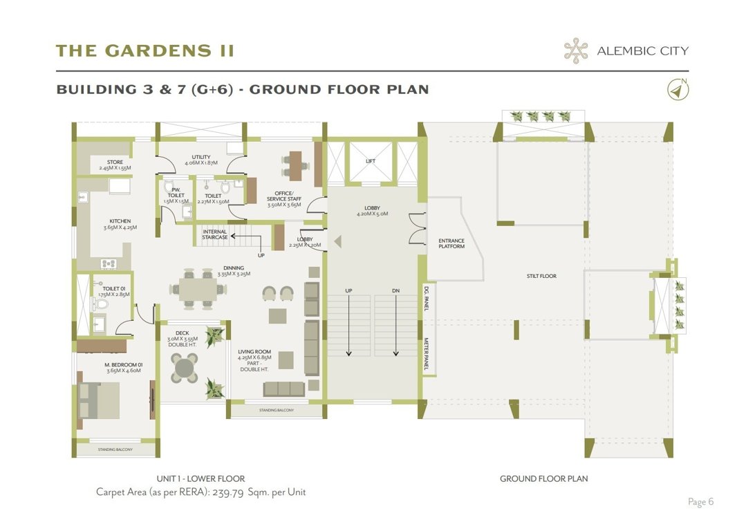  the gardens ii Building 3 Cluster Plan Ground Floor