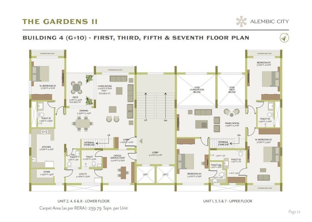  the gardens ii Building 4 Cluster Plan 1st, 3rd, 5th, 7th Floor