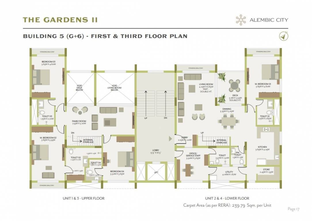  the gardens ii Building 5 Cluster Plan 1st, 3rd Floor