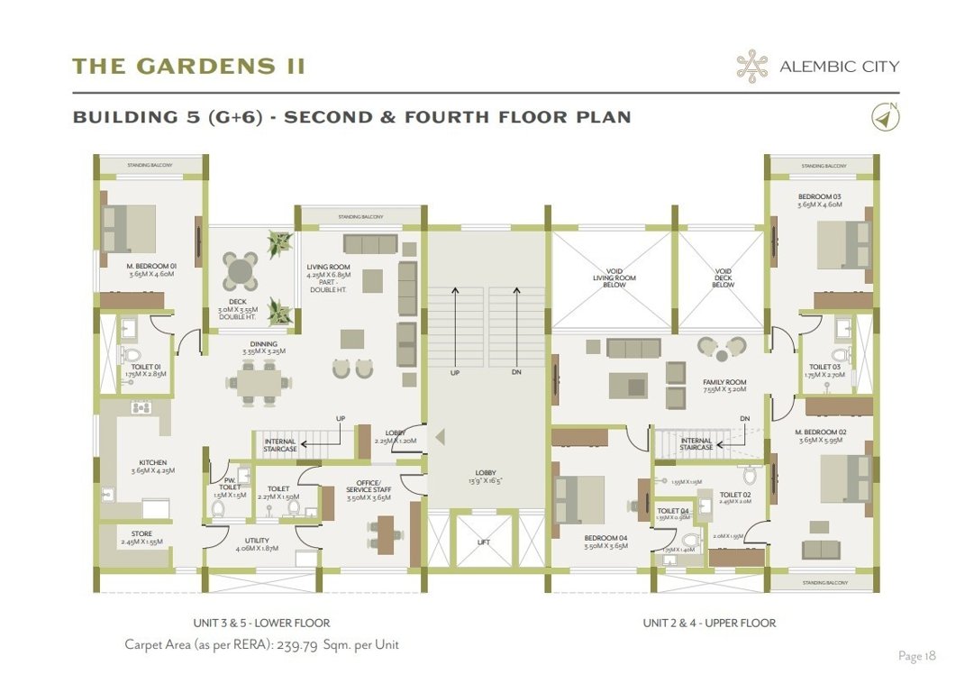  the gardens ii Building 5 Cluster Plan 2nd, 4th Floor