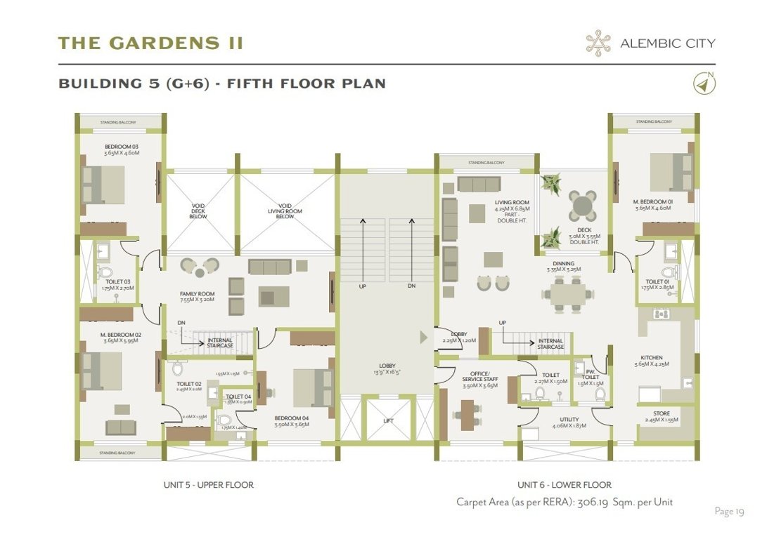  the gardens ii Building 5 Cluster Plan 5th  Floor