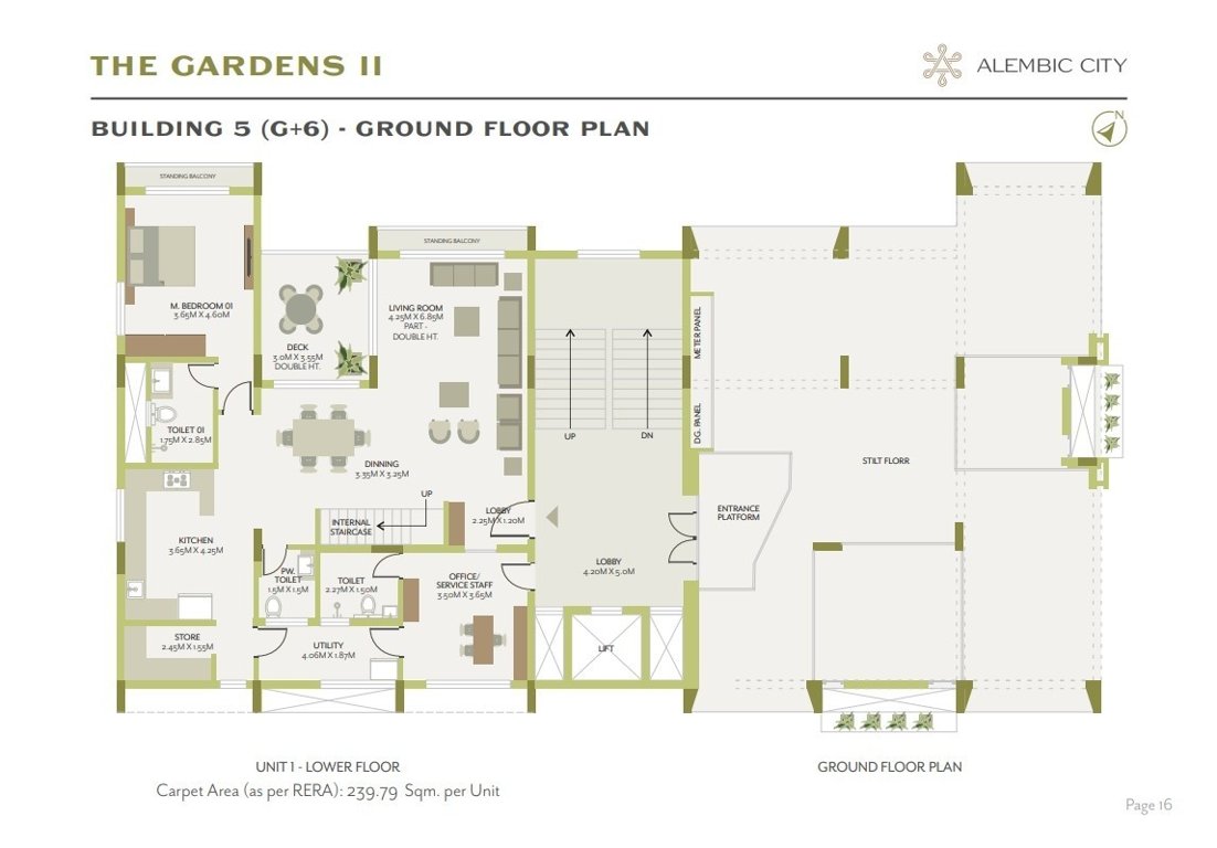  the gardens ii Building 5 Cluster Plan Ground Floor