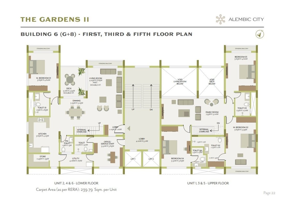  the gardens ii Building 6 Cluster Plan 1st, 3rd, 5th Floor