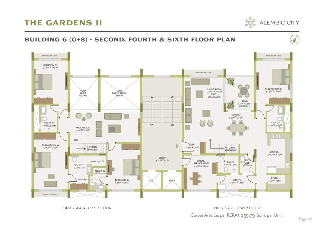  the gardens ii Building 6 Cluster Plan 2nd. 4th, 6th Floor
