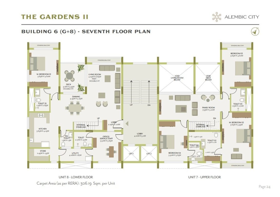  the gardens ii Building 6 Cluster Plan 7th Floor